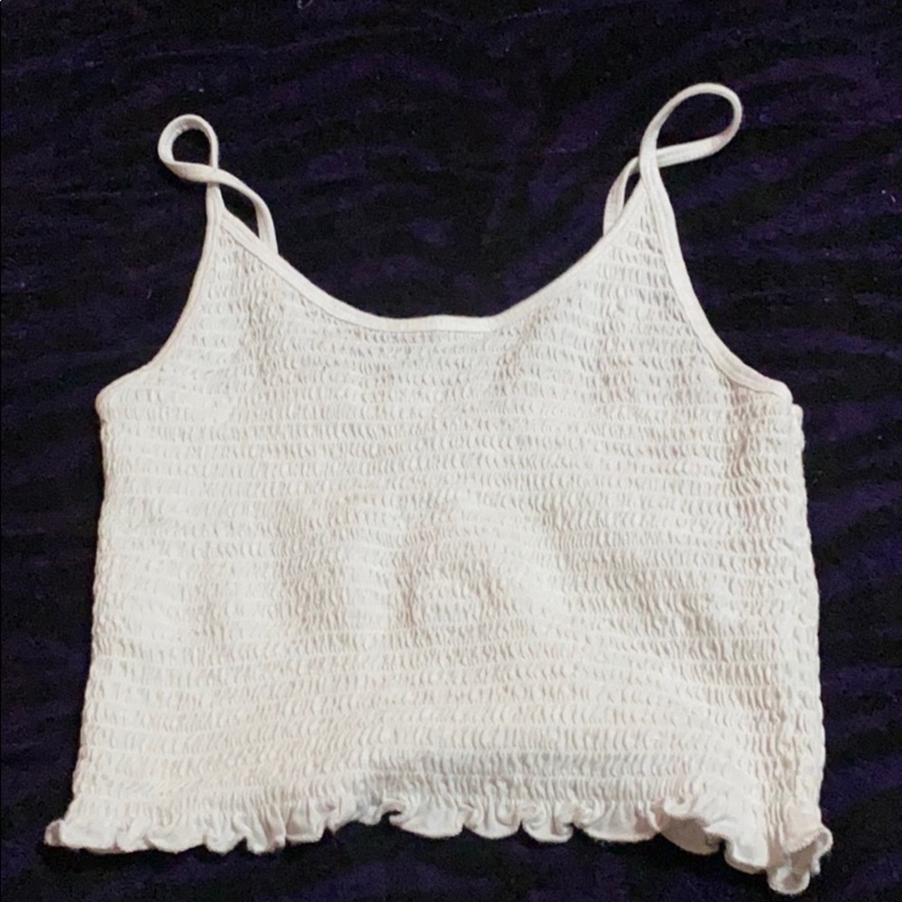 White crop top